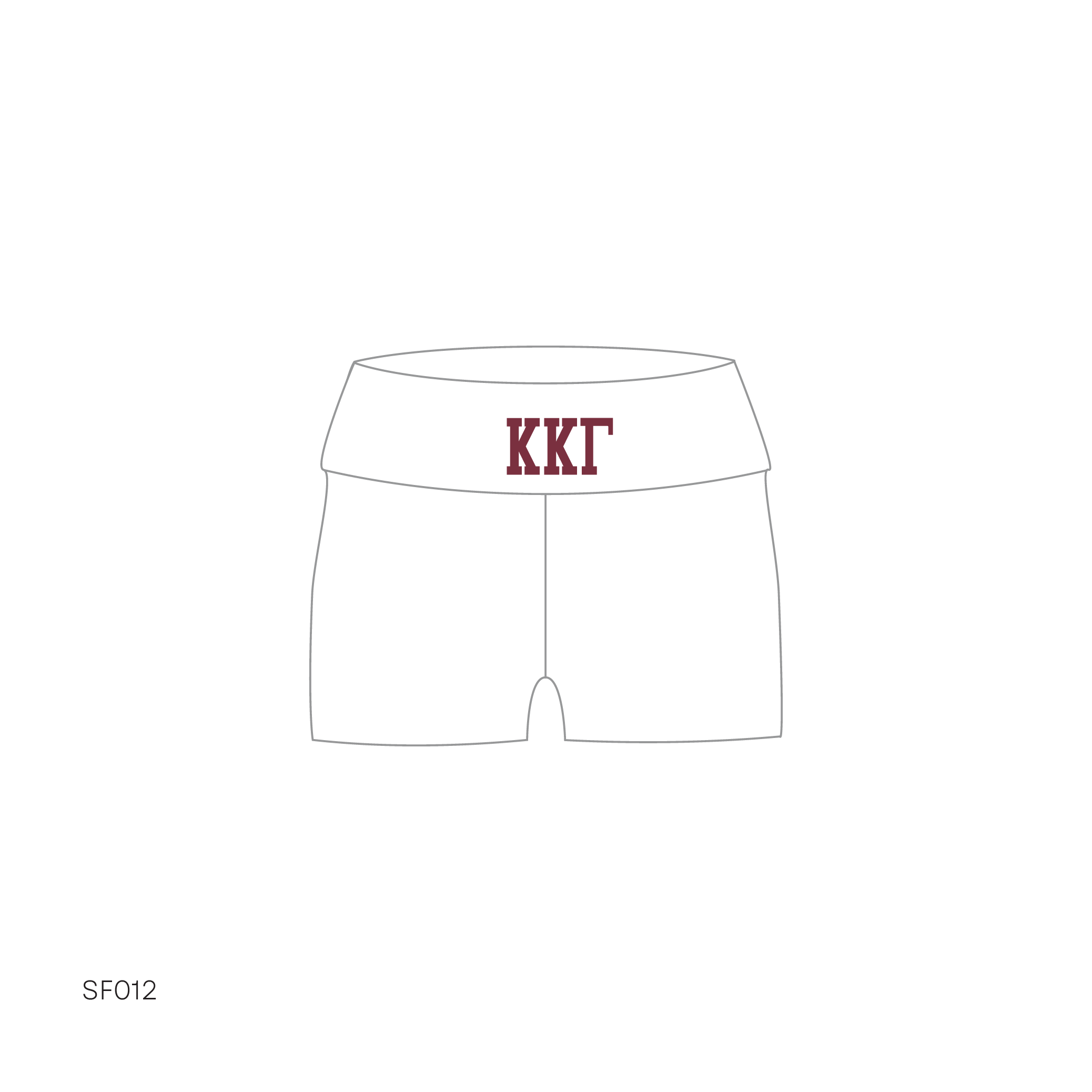 SF012 Shorts White