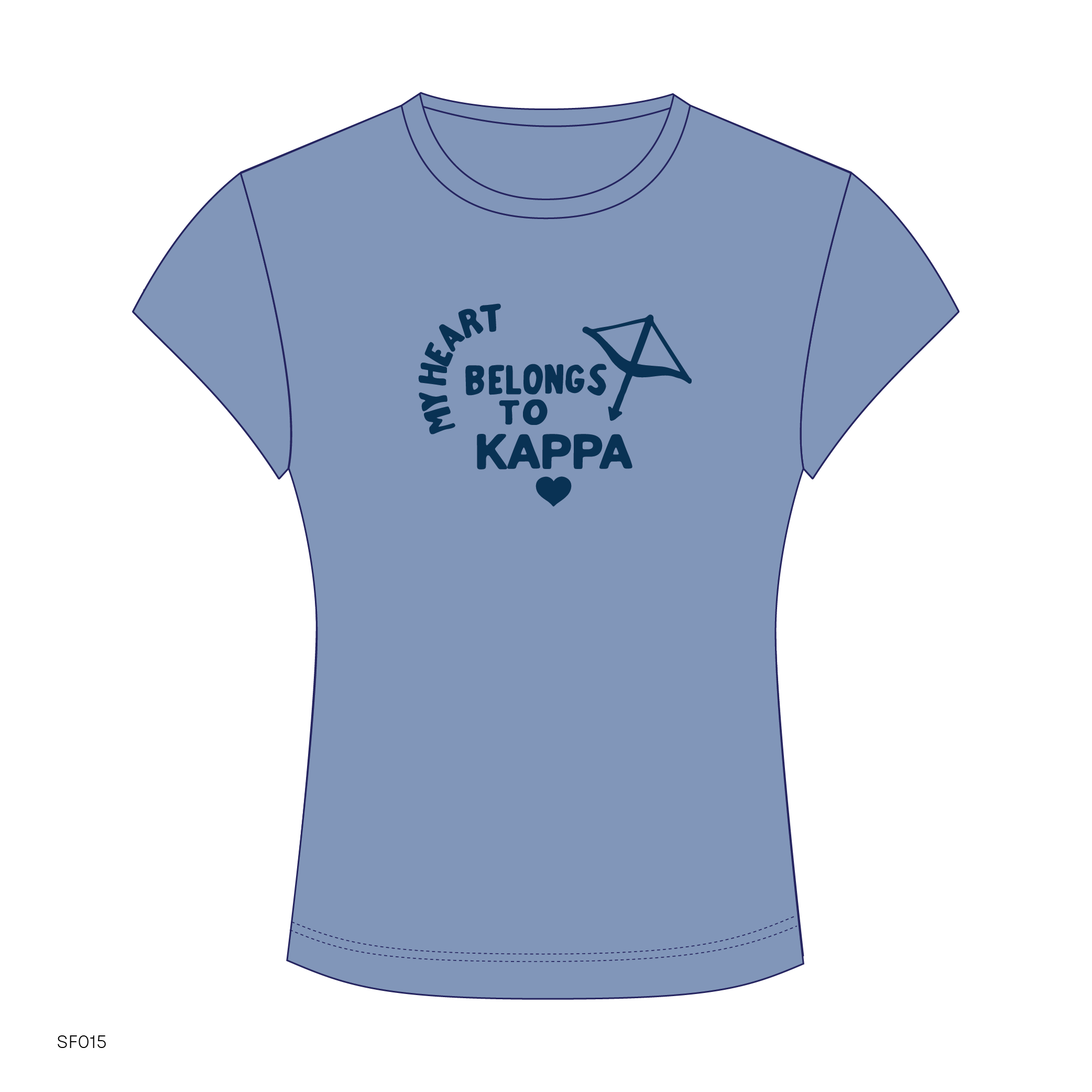 SF015 Blue Tee