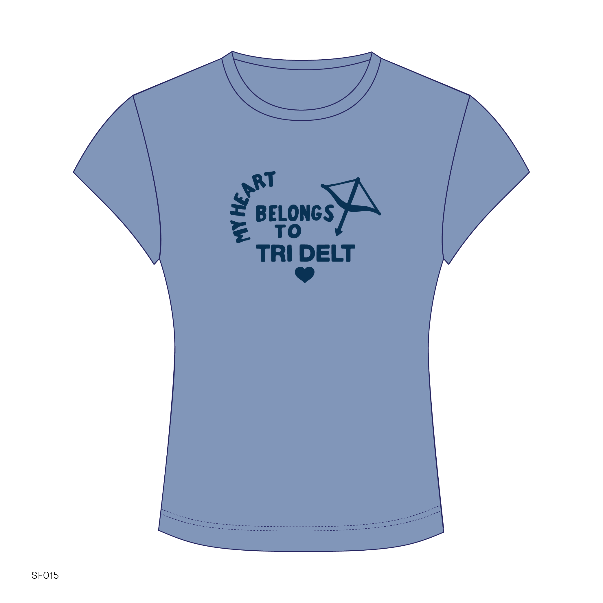 SF015 Blue Tee