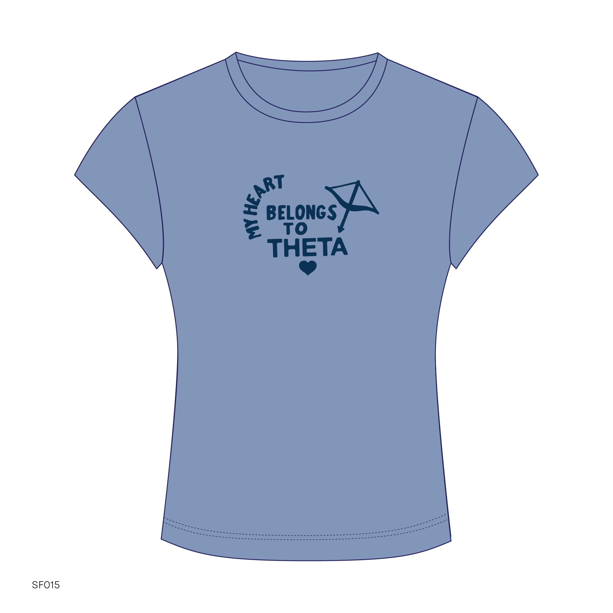 SF015 Blue Tee