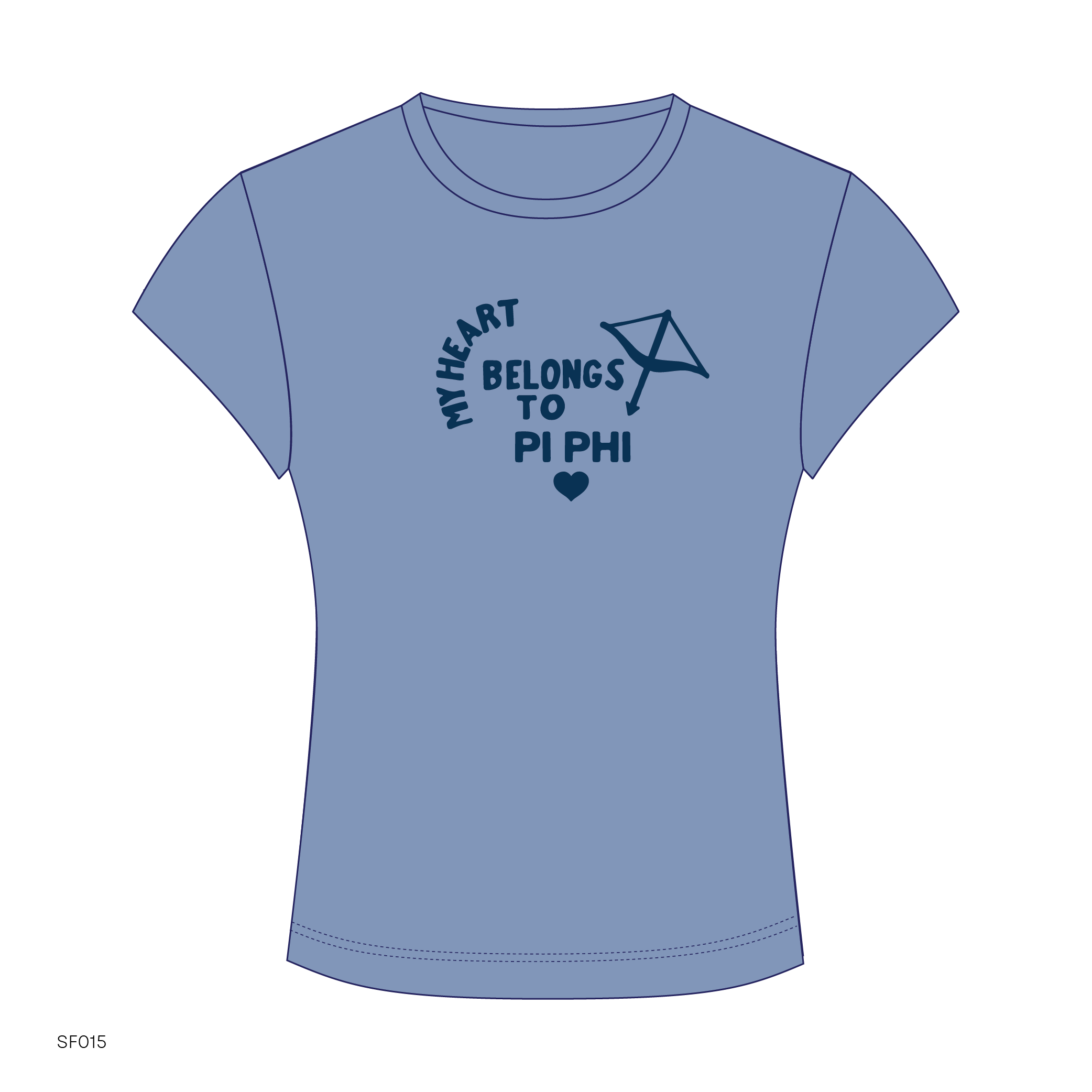SF015 Blue Tee