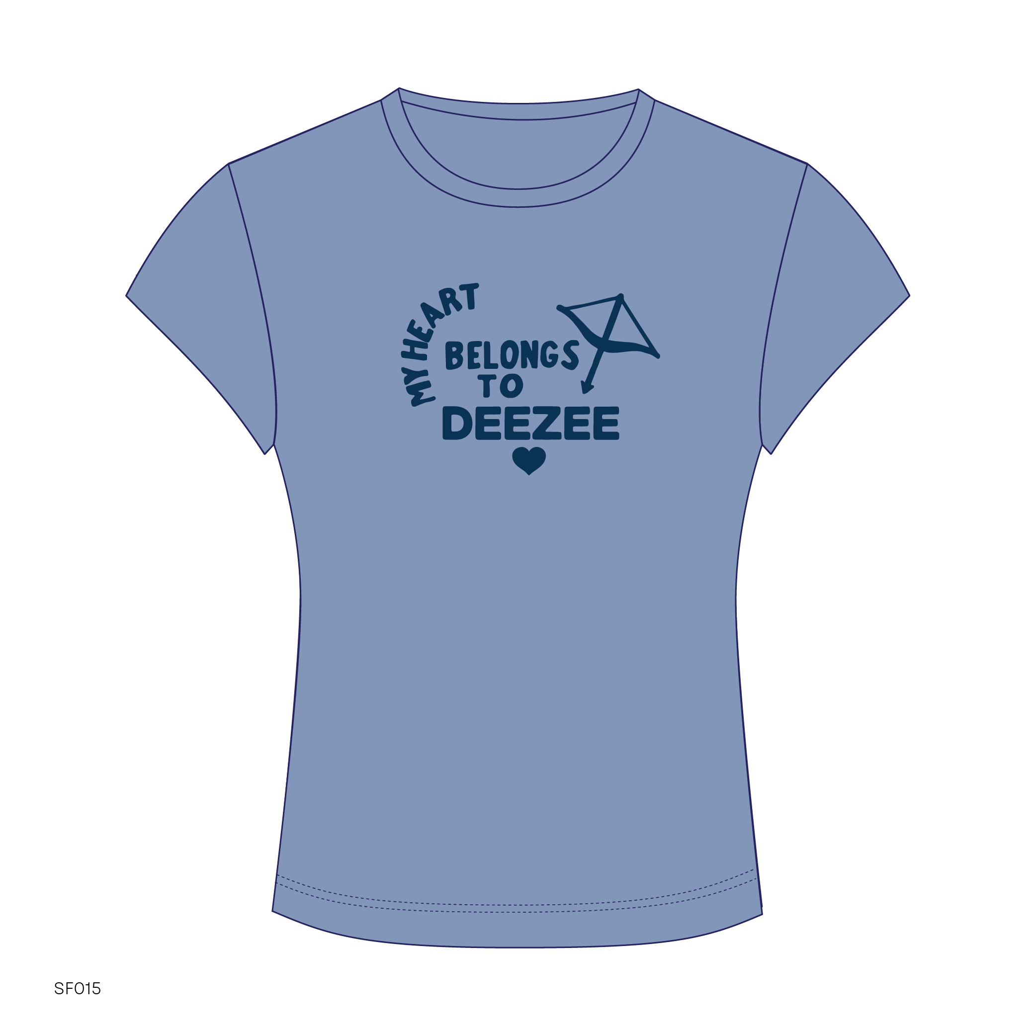 SF015 Blue Tee