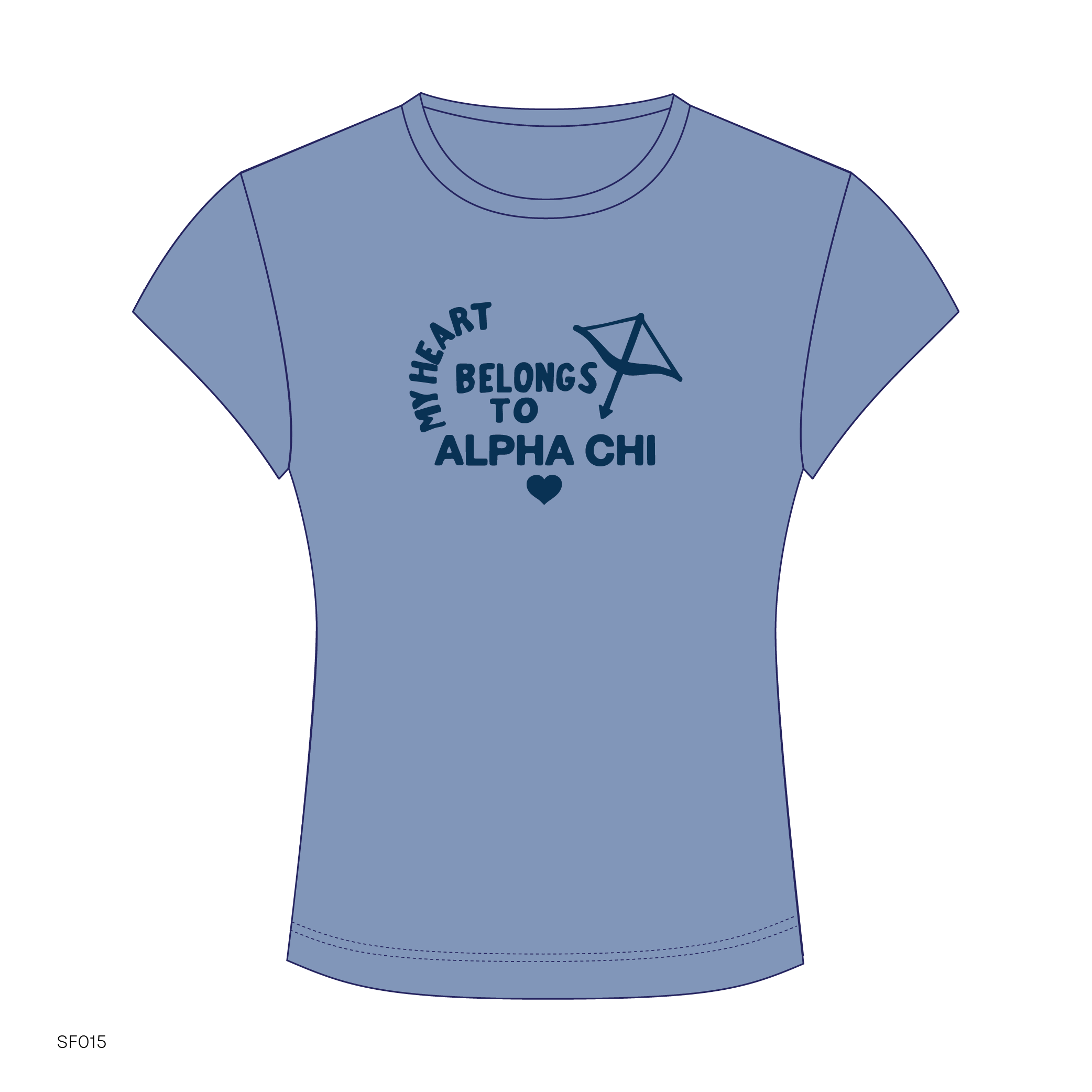 SF015 Blue Tee
