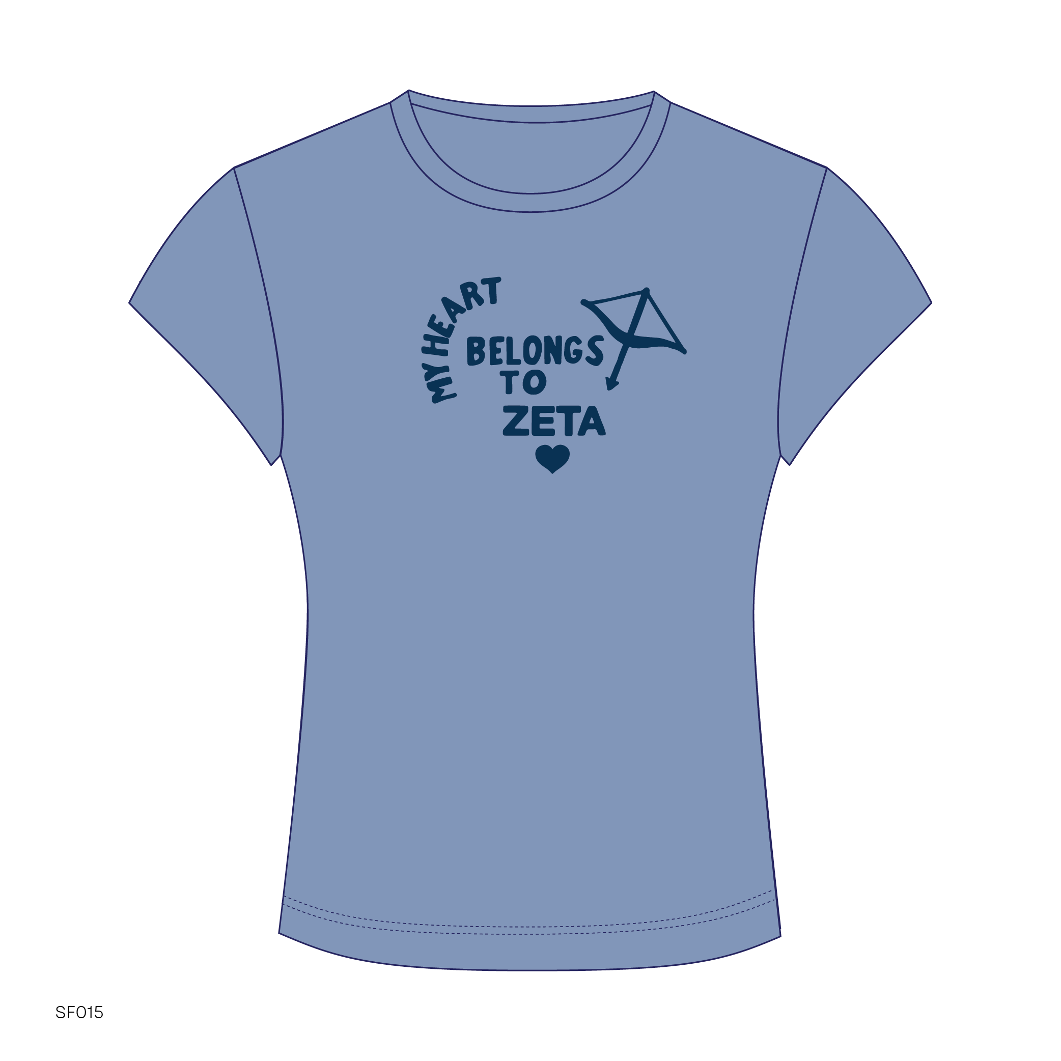 SF015 Blue Tee