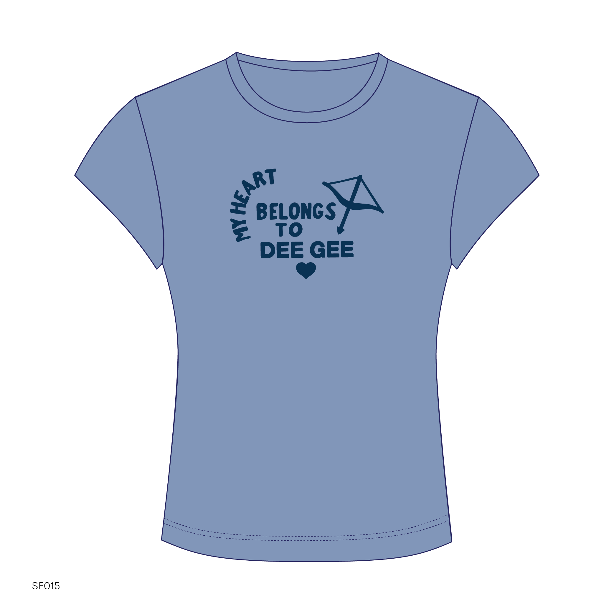 SF015 Blue Tee