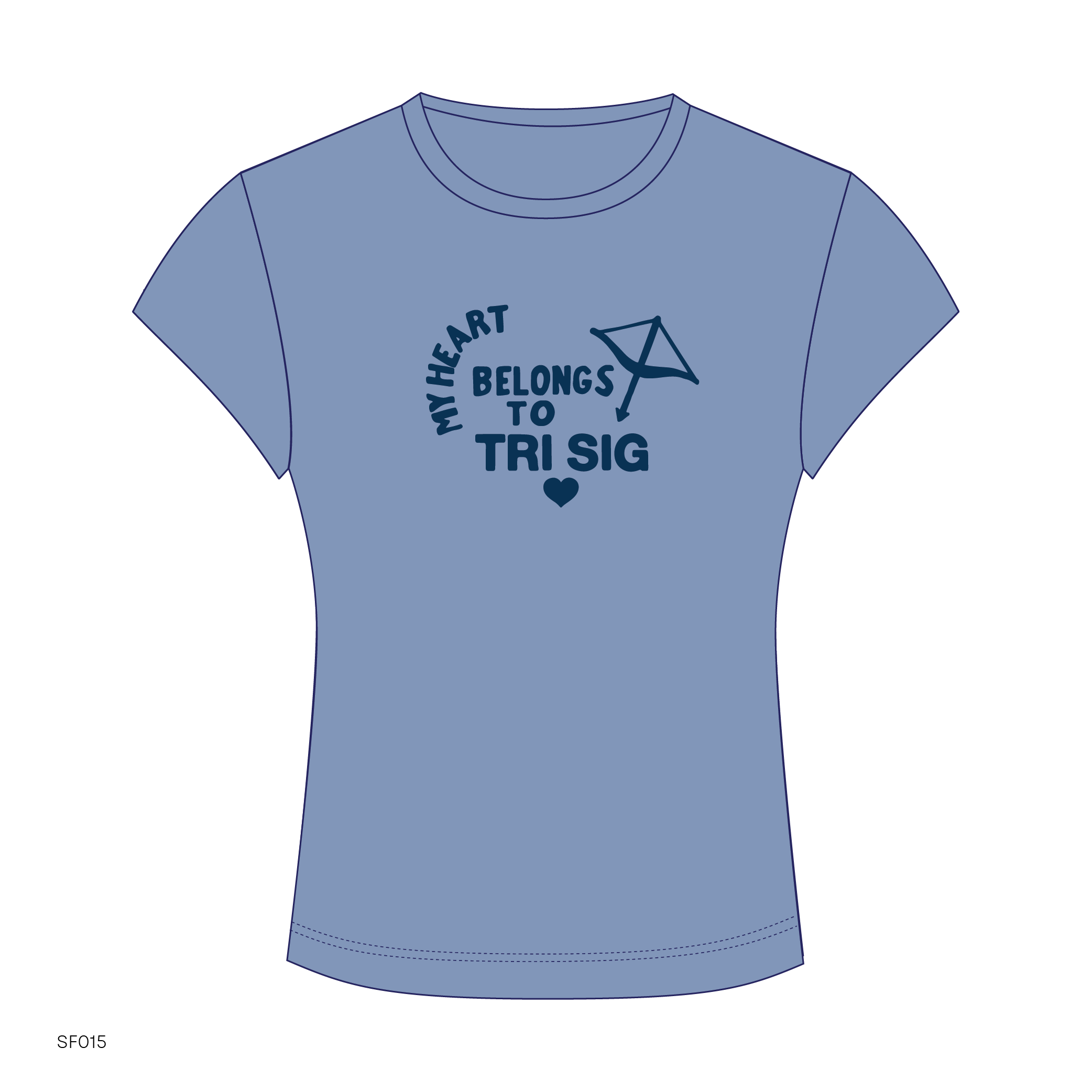 SF015 Blue Tee