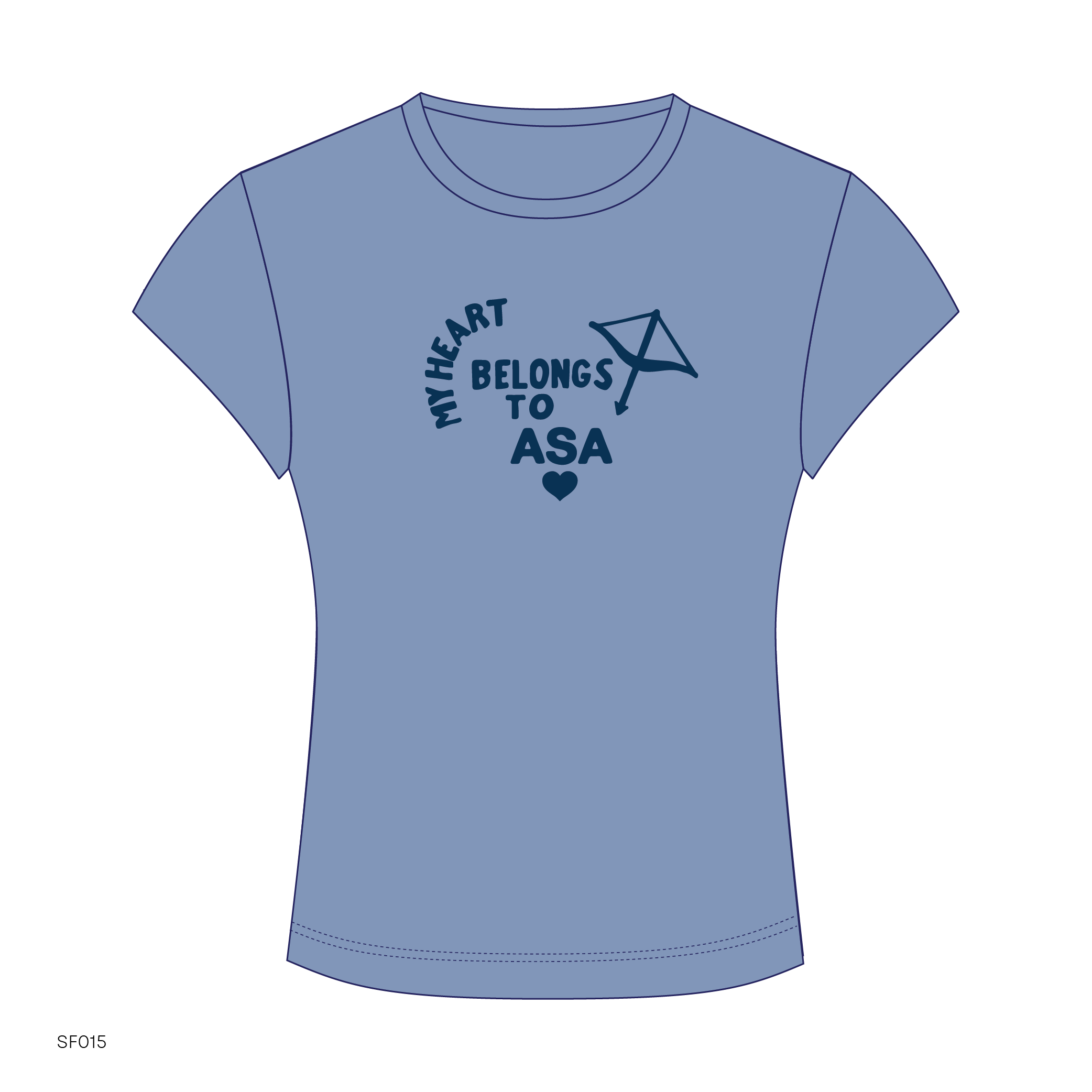 SF015 Blue Tee