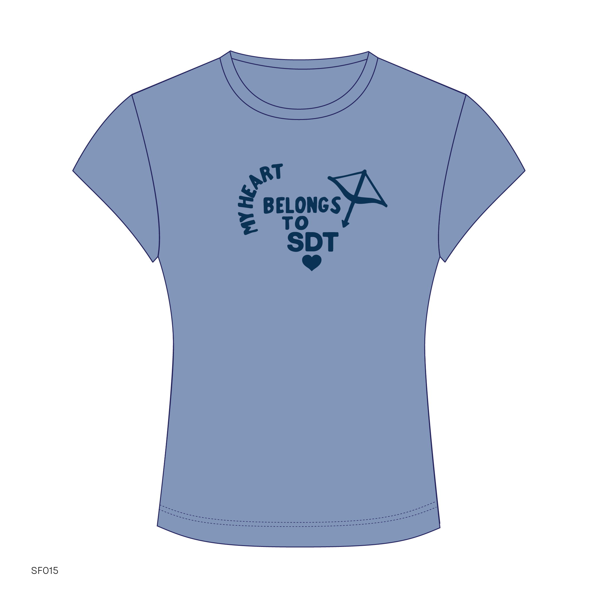 SF015 Blue Tee