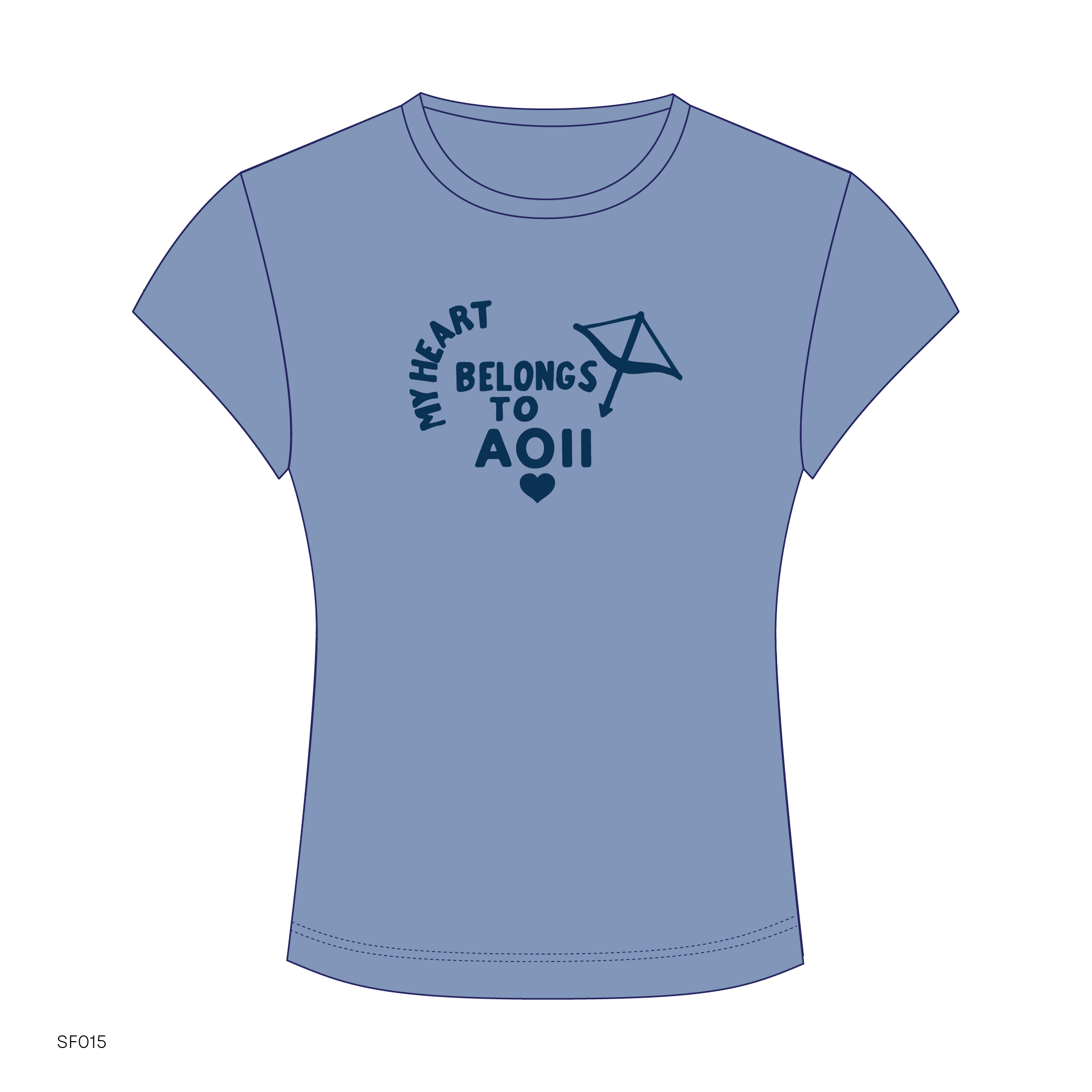 SF015 Blue Tee