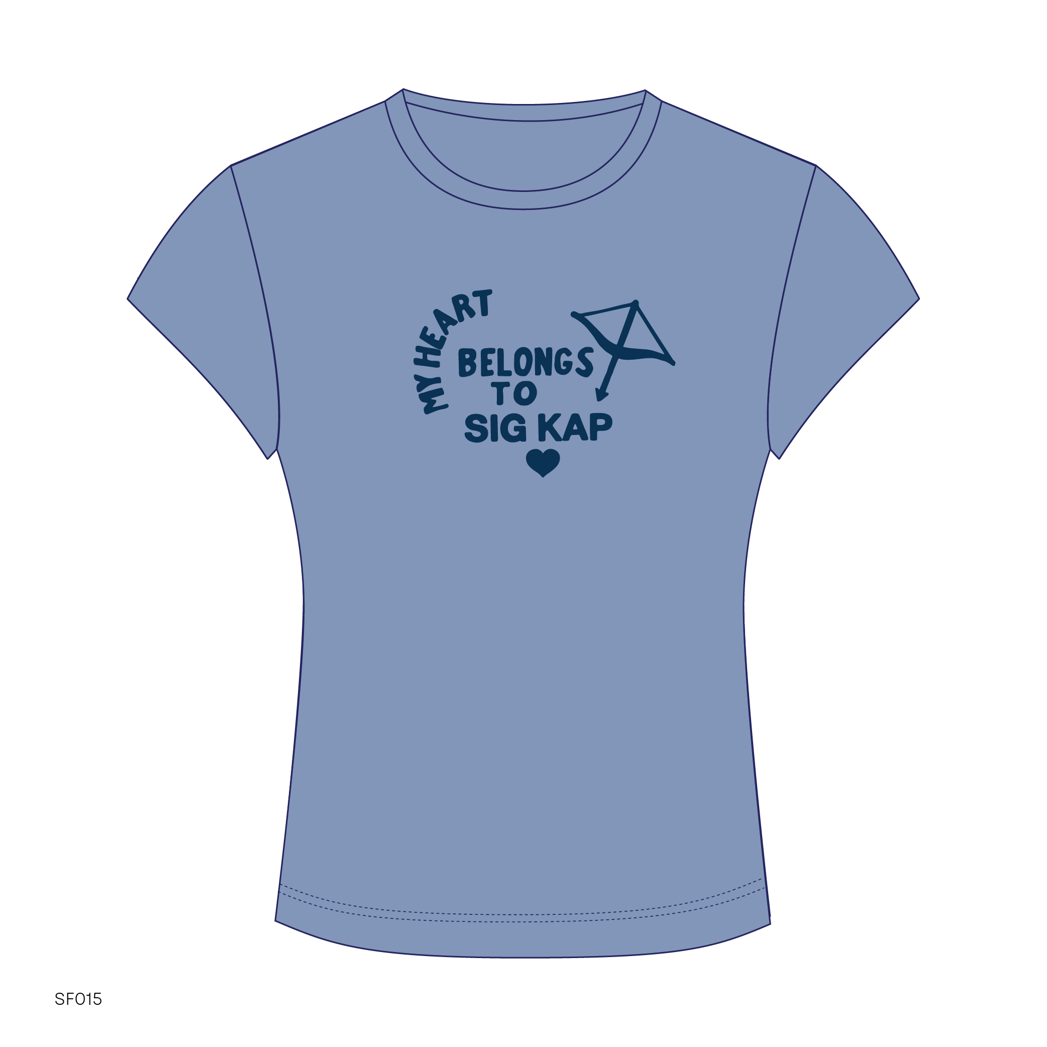 SF015 Blue Tee