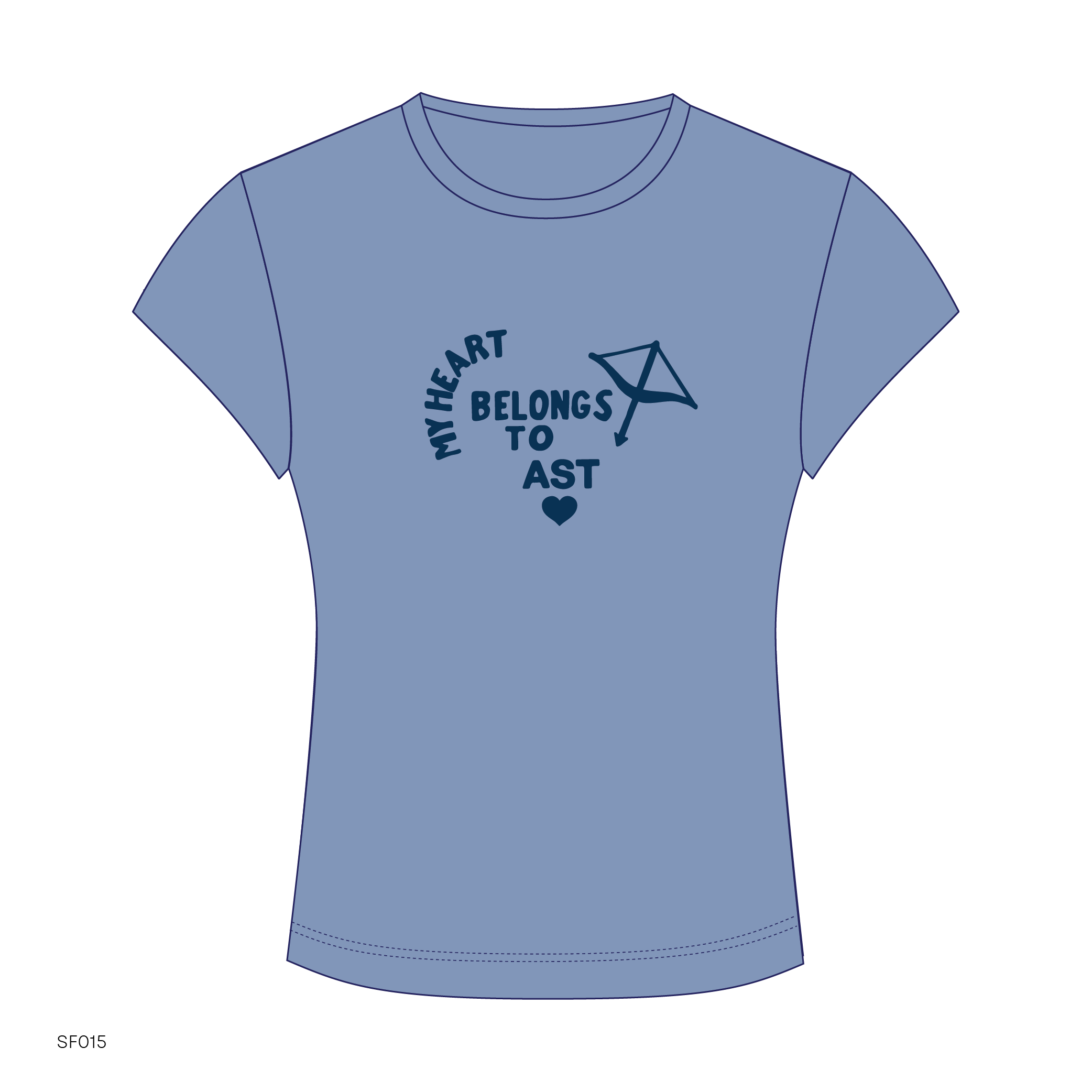 SF015 Blue Tee