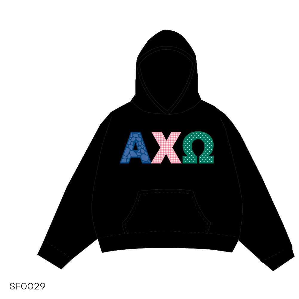 SF029 Hoodie Black