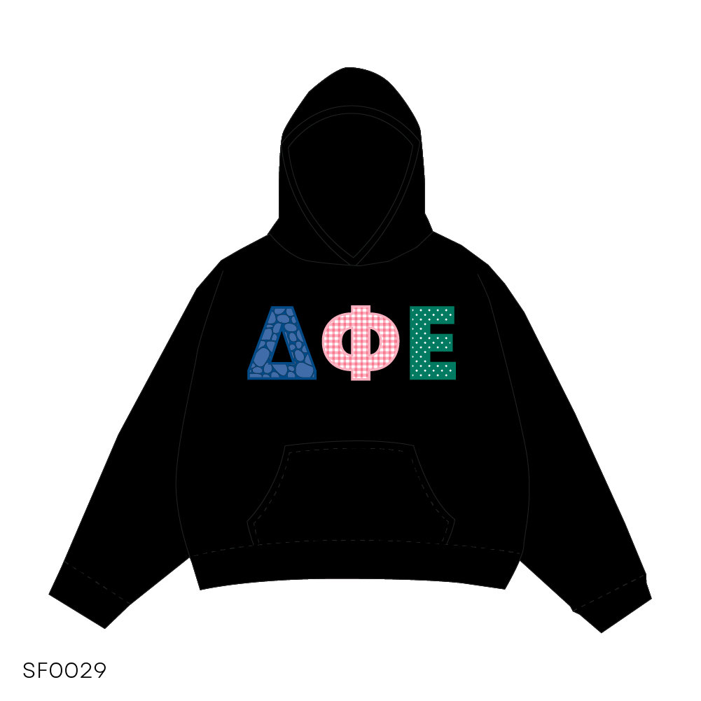 SF029 Hoodie Black