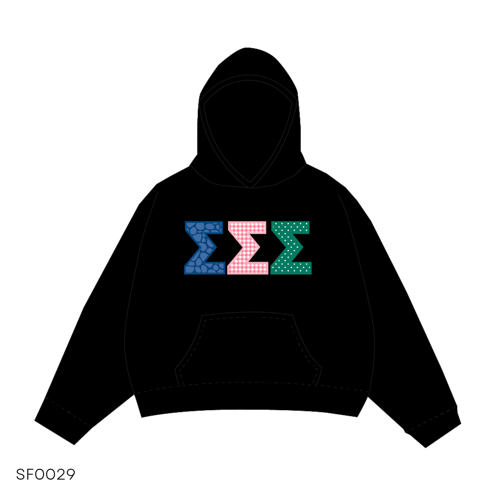 SF029 Hoodie Black