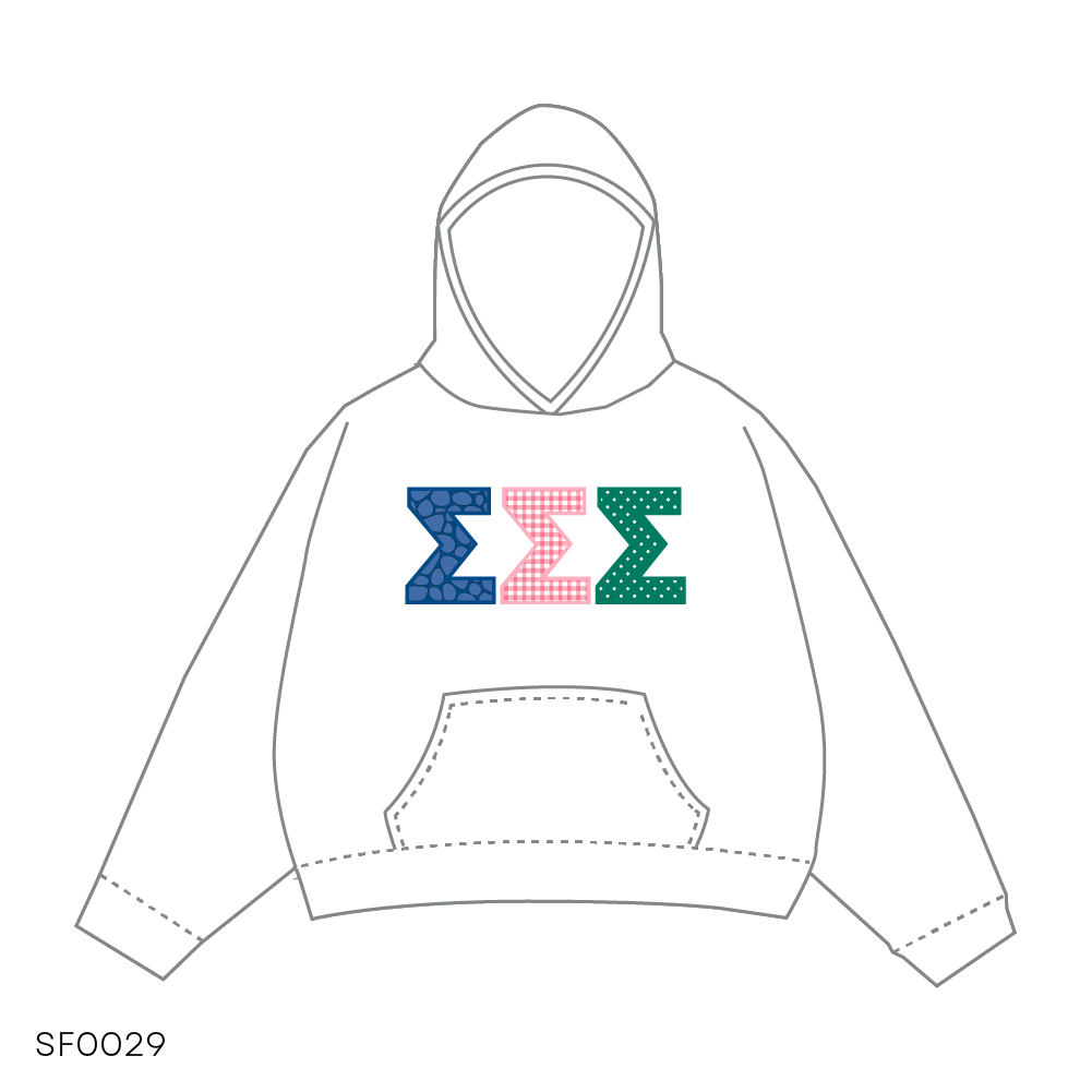SF029 Hoodie White
