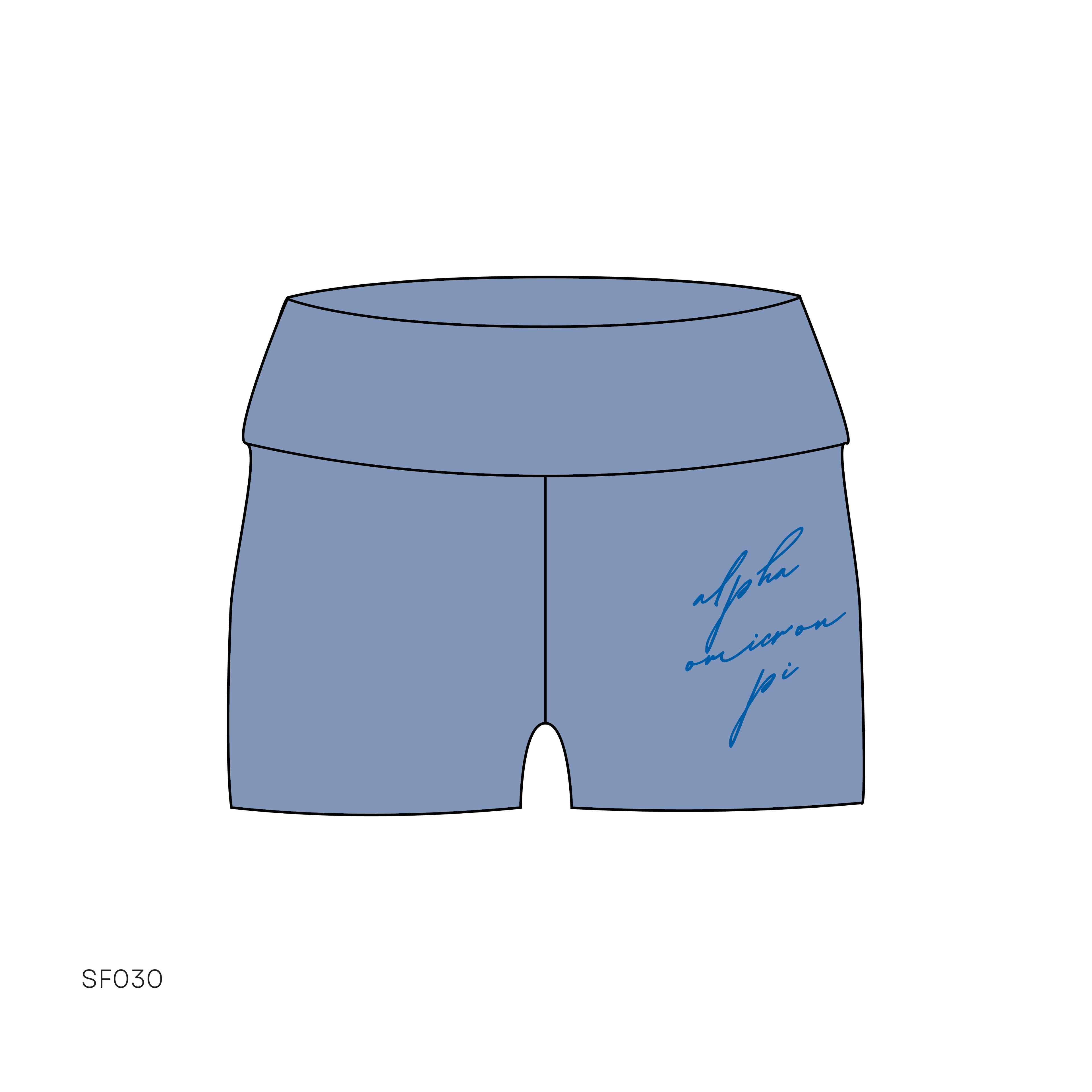 SF030 Match Blue Shorts
