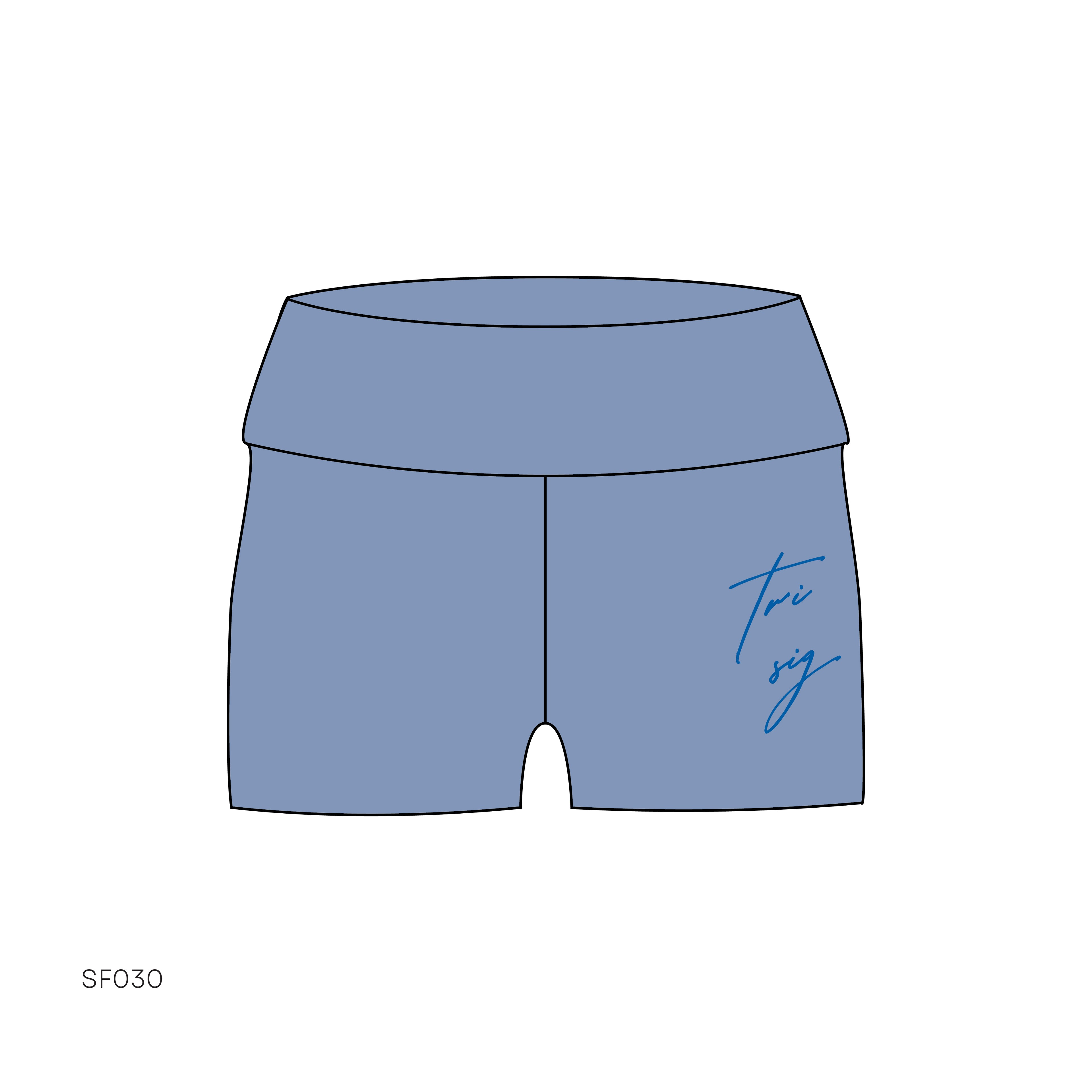 SF030 Match Blue Shorts
