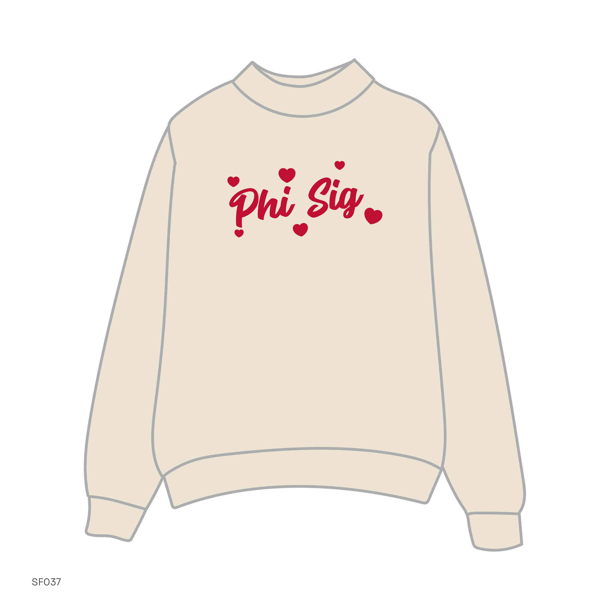 SF037 Tan Sweatshirt