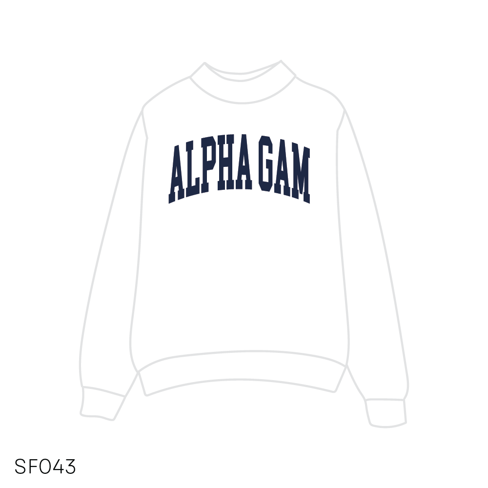 SF043 White Sweatshirt