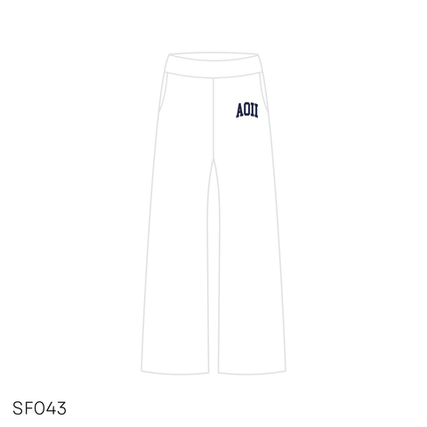 SF043 match Pants White