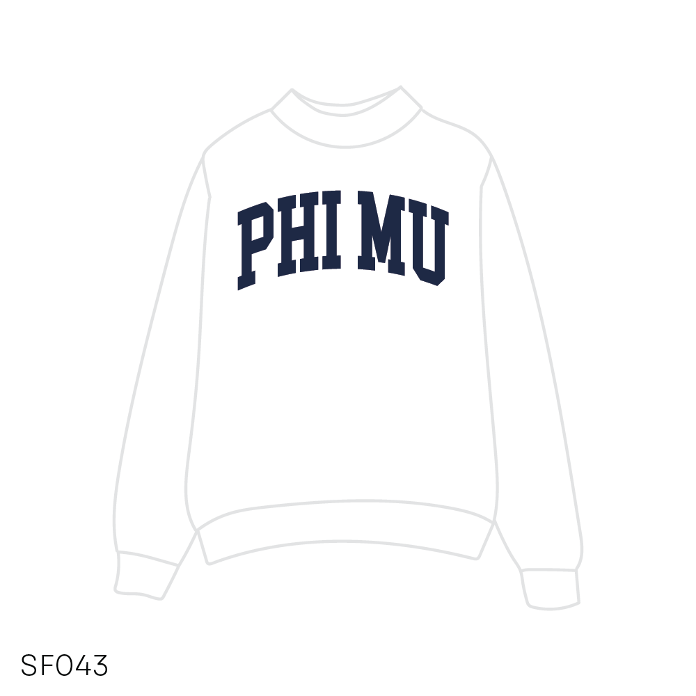 SF043 White Sweatshirt
