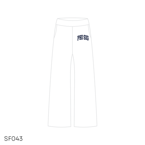 SF043 match Pants White