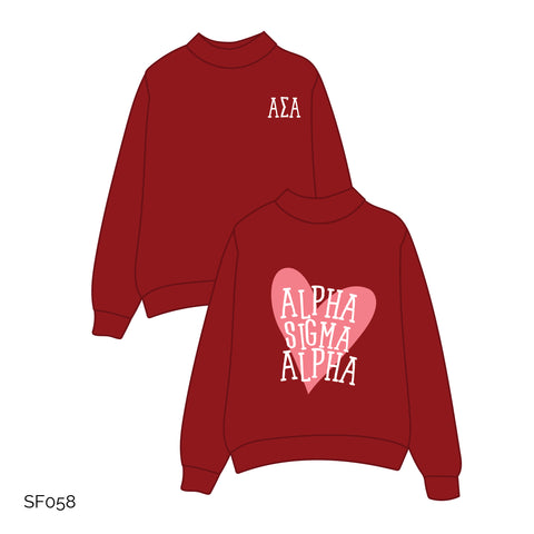SF058 Red Sweatshirt