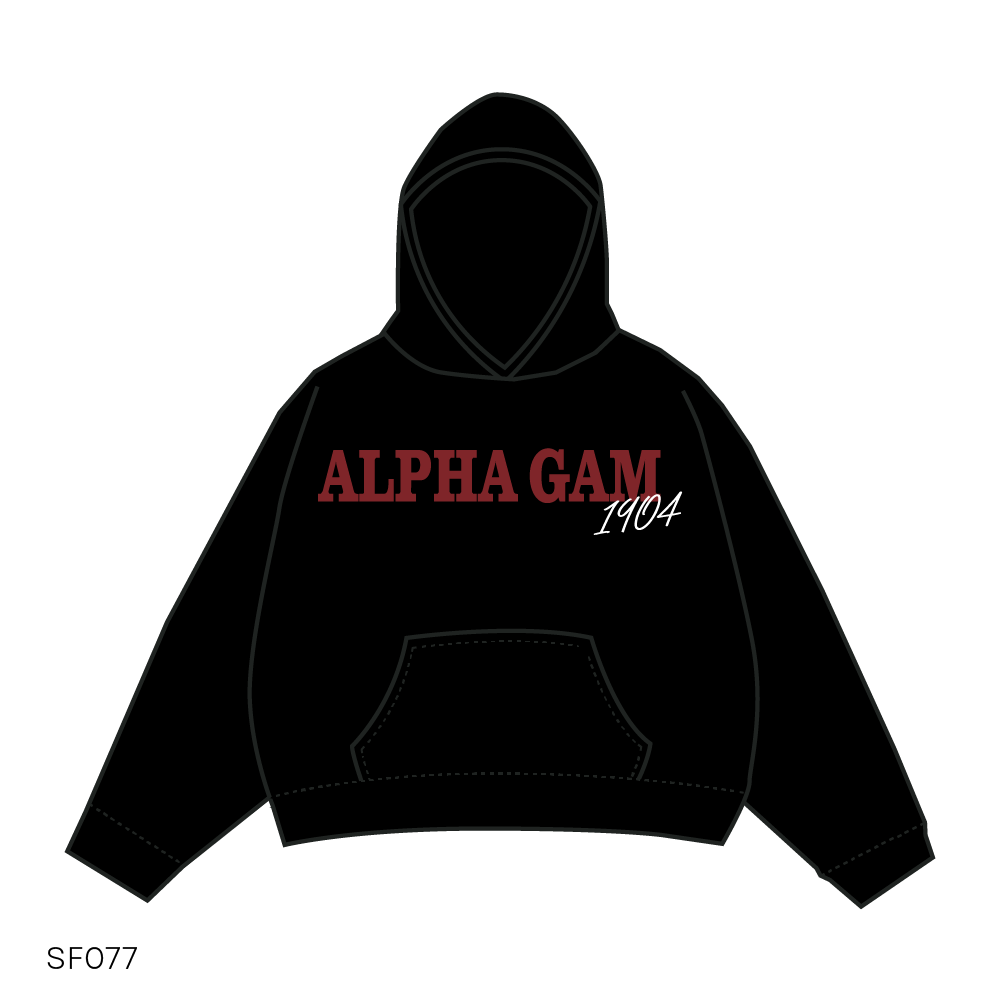 SF077 Black Hoodie