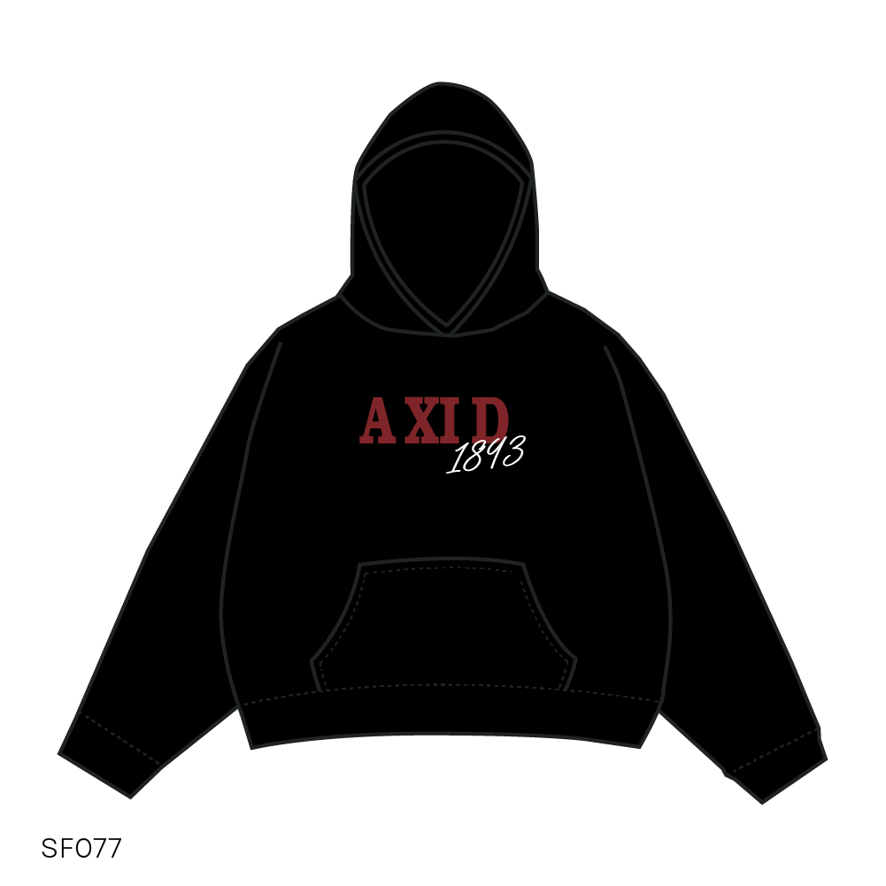 SF077 Black Hoodie