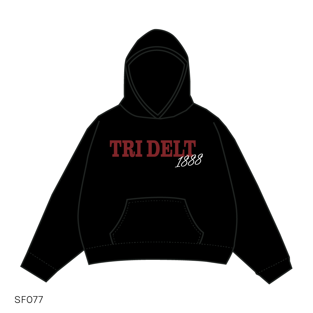 SF077 Black Hoodie