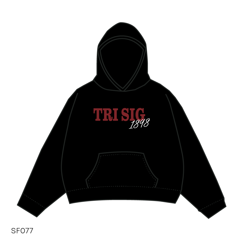 SF077 Black Hoodie