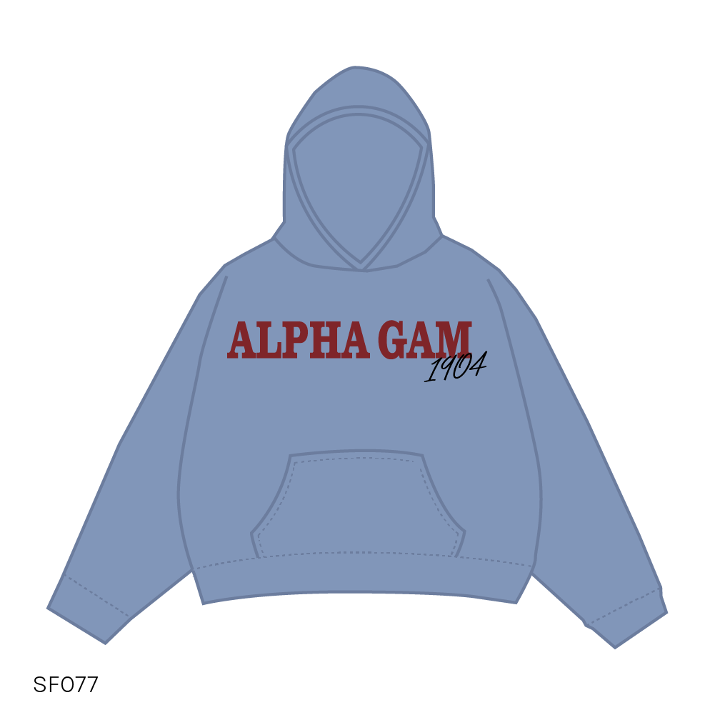 SF077 Blue Hoodie