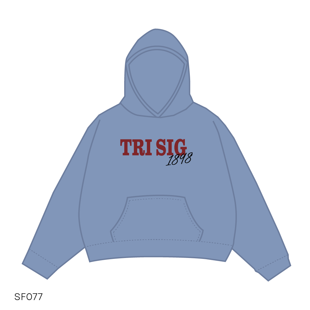 SF077 Blue Hoodie
