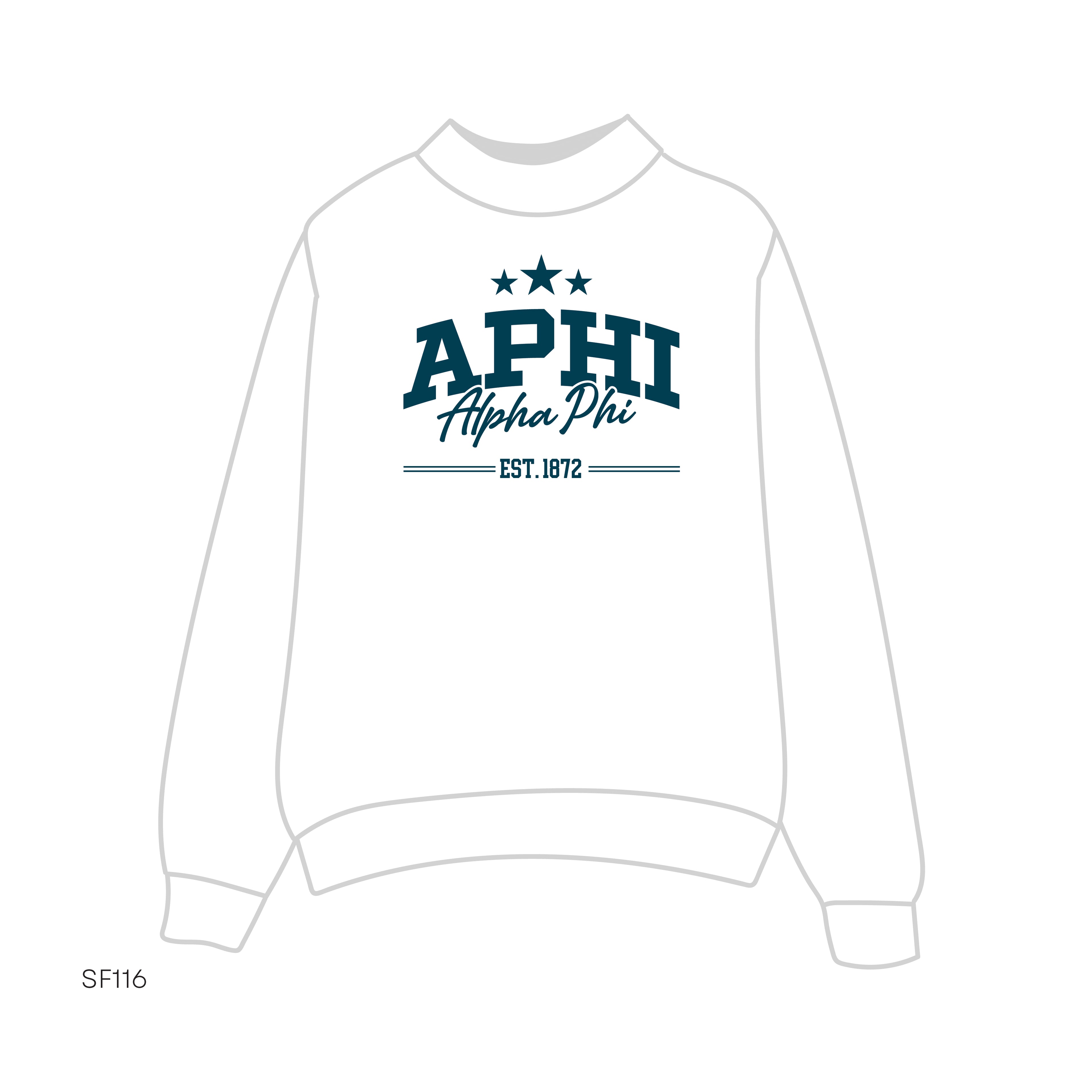 SF116 Mockneck White