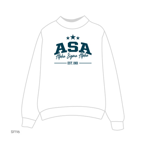 SF116 Mockneck White