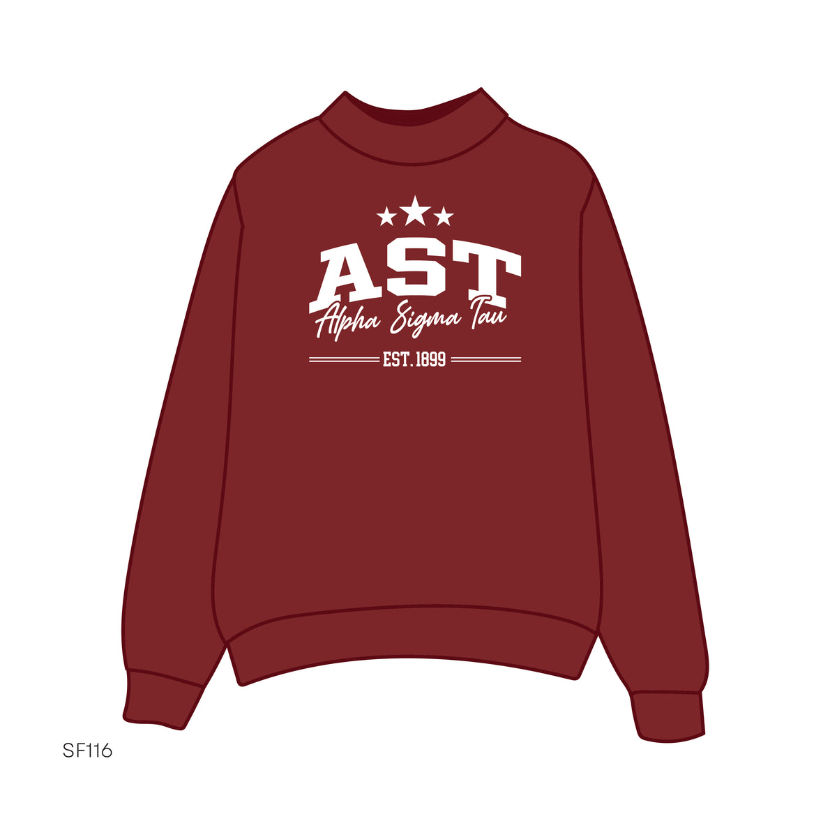 SF116 Mockneck Red