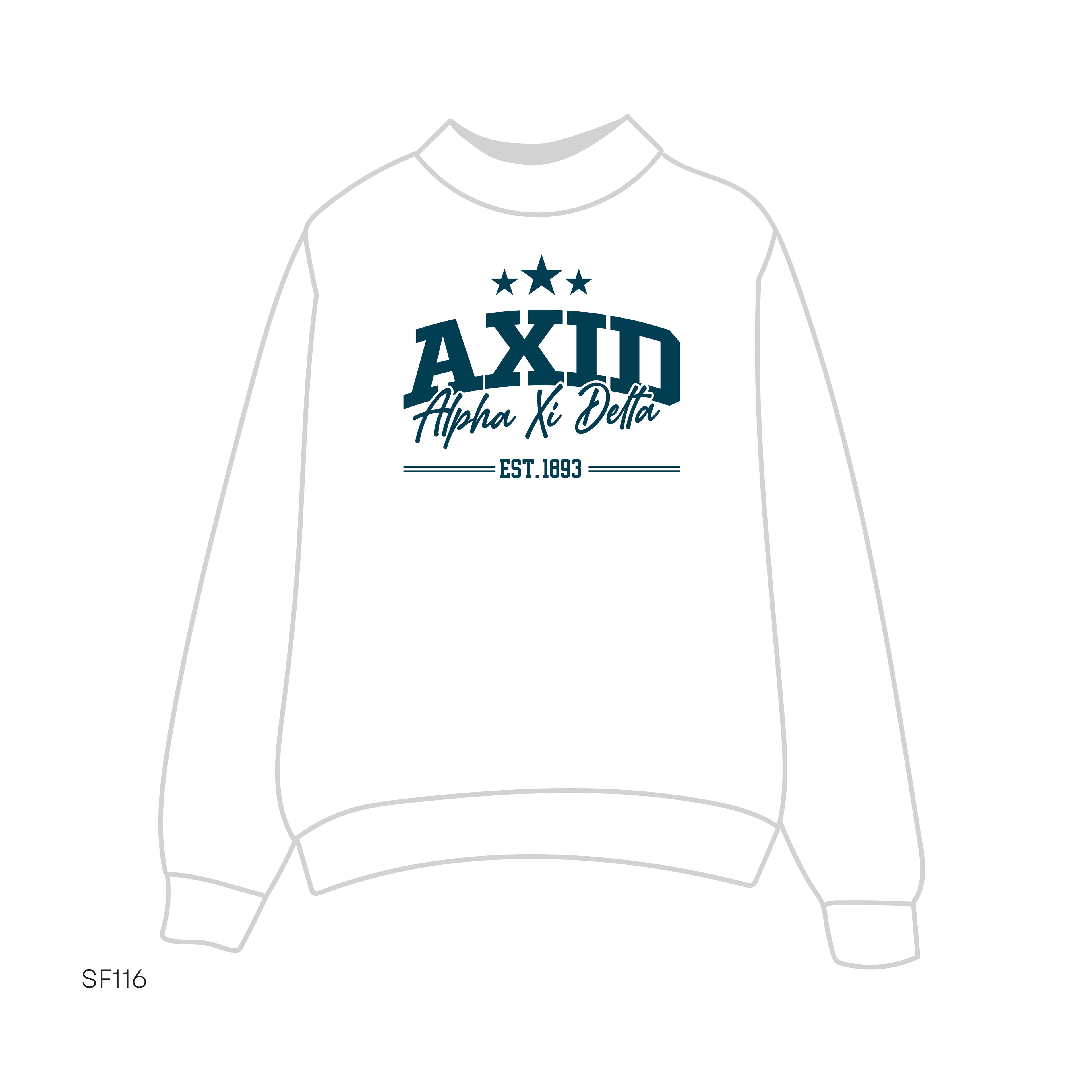 SF116 Mockneck White