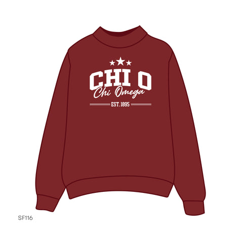 SF116 Mockneck Red