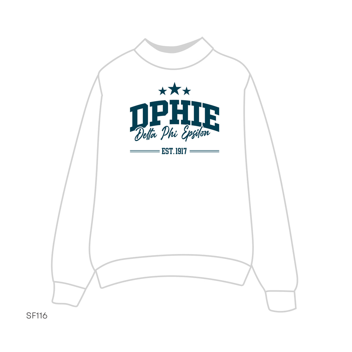 SF116 Mockneck White