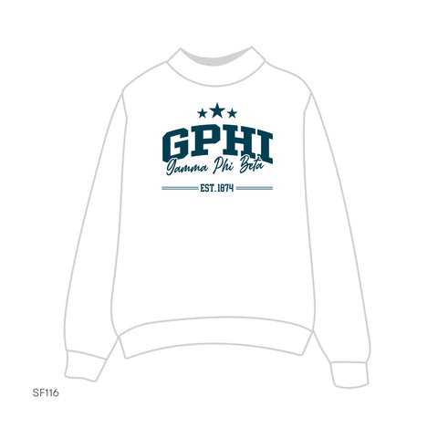 SF116 Mockneck White