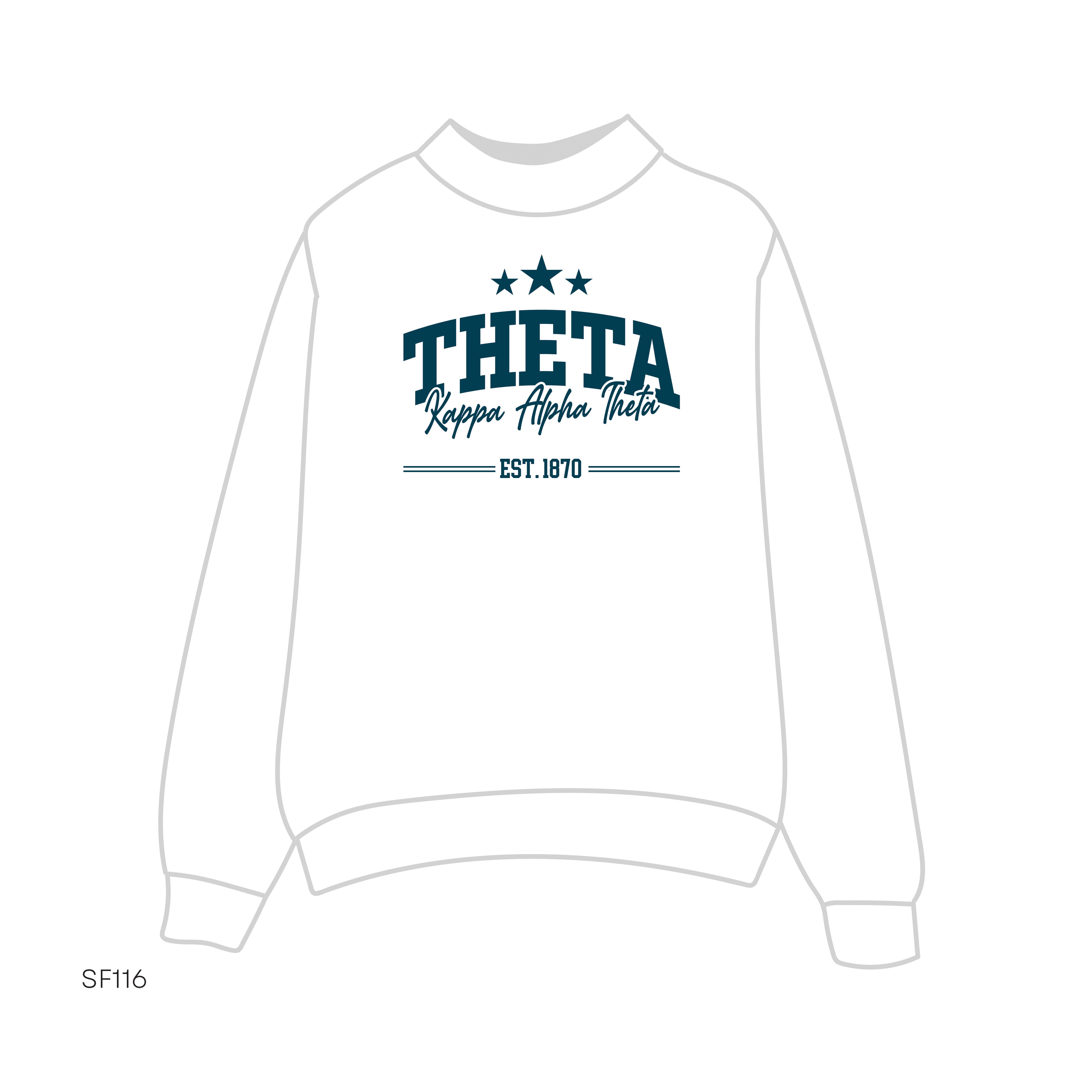 SF116 Mockneck White