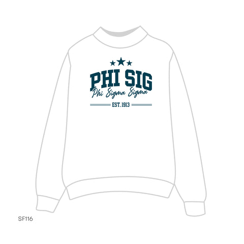 SF116 Mockneck White