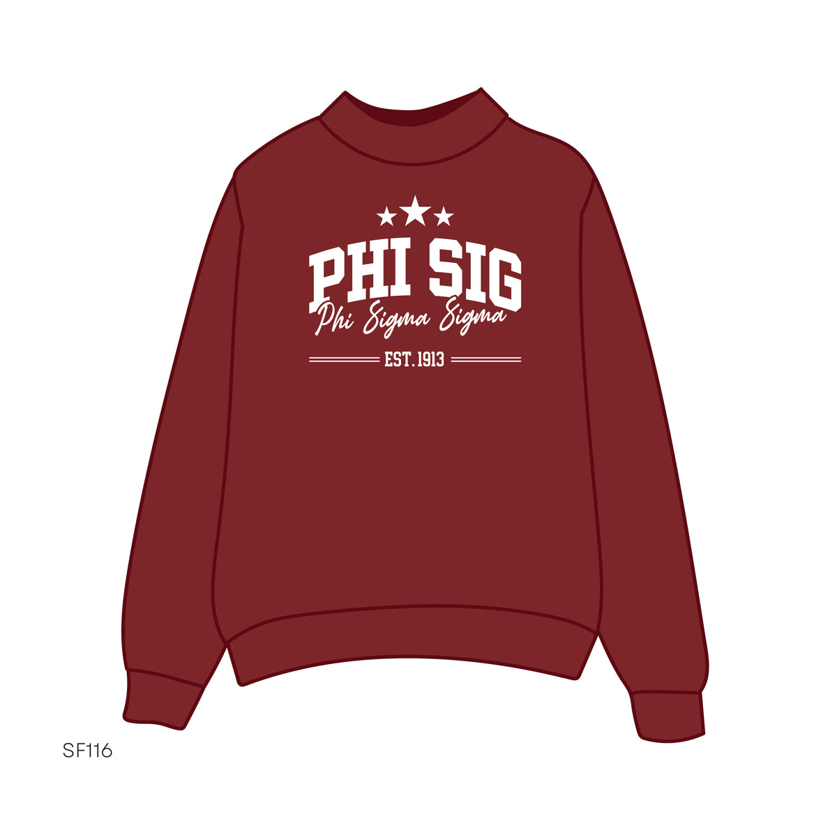 SF116 Mockneck Red