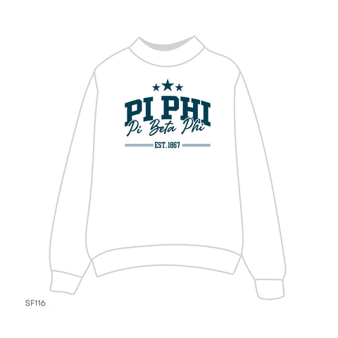 SF116 Mockneck White