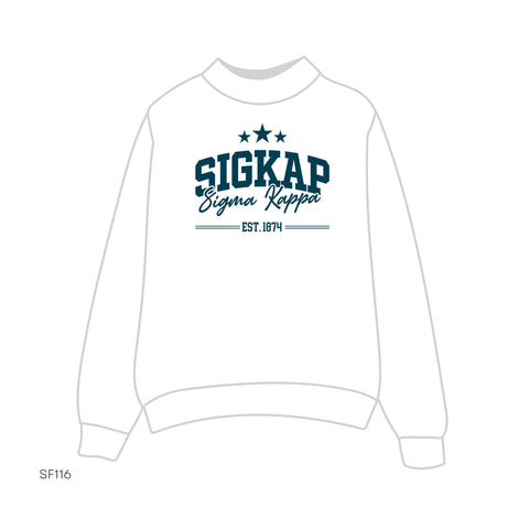 SF116 Mockneck White