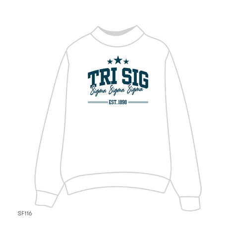 SF116 Mockneck White