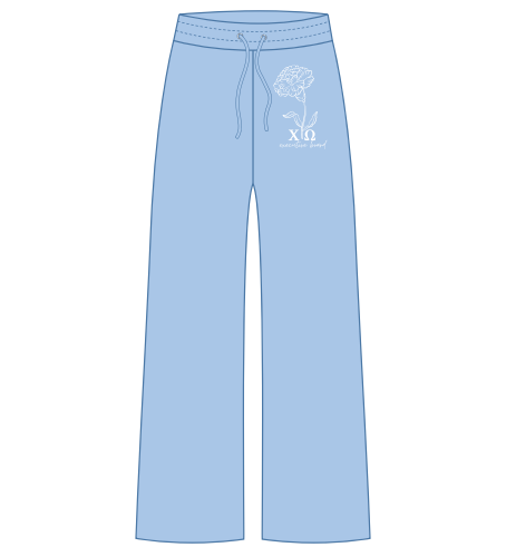 San Diego State University - Chi Omega Carolina Blue Sweatpants