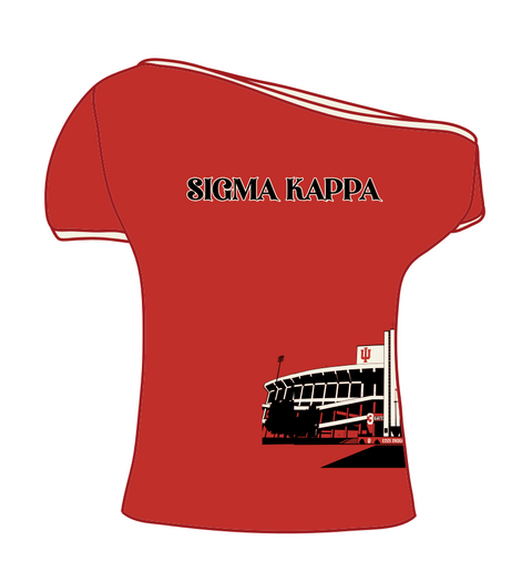 HG-0578 - Indiana University X Sigma Kappa Off Shoulder