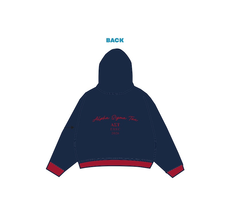 H3G-1336 - Duquesne University - Alpha Sigma Tau Hoodie
