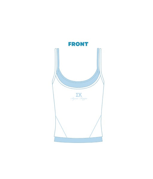 H3G-1767 - Kansas State University - Sigma kappa Double Strap Tank